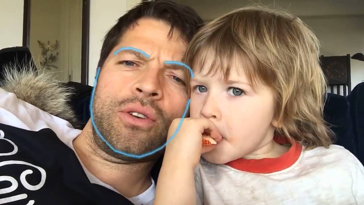 Misha Collins face swaps with his daughter, Maison YouTube