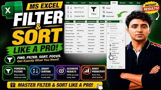 MS Excel Sorting and Filtering: Organize, Analyze, and Simplify Your Data Efficiently | Lecture no8