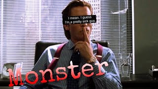 Monster Patrick Bateman American Psycho Warning Blood