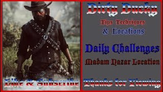 RDR2 Online | Daily Challenges & Madam Nazar Location | January 14 | Dirty Ducky Tips & Locations |