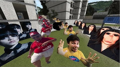 Skibidi Bop yes yes yes, Maxwell cat, Mr beast, Rosalia And Wednesday Nextbot Gmod