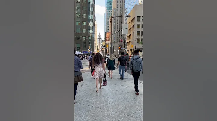 Walk on Bay Street in Toronto, Canada 🇨🇦 #shorts