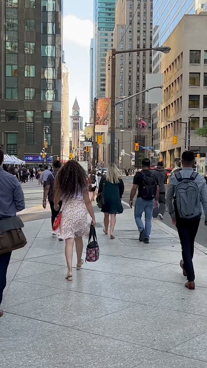 Walk on Bay Street in Toronto, Canada 🇨🇦 #shorts