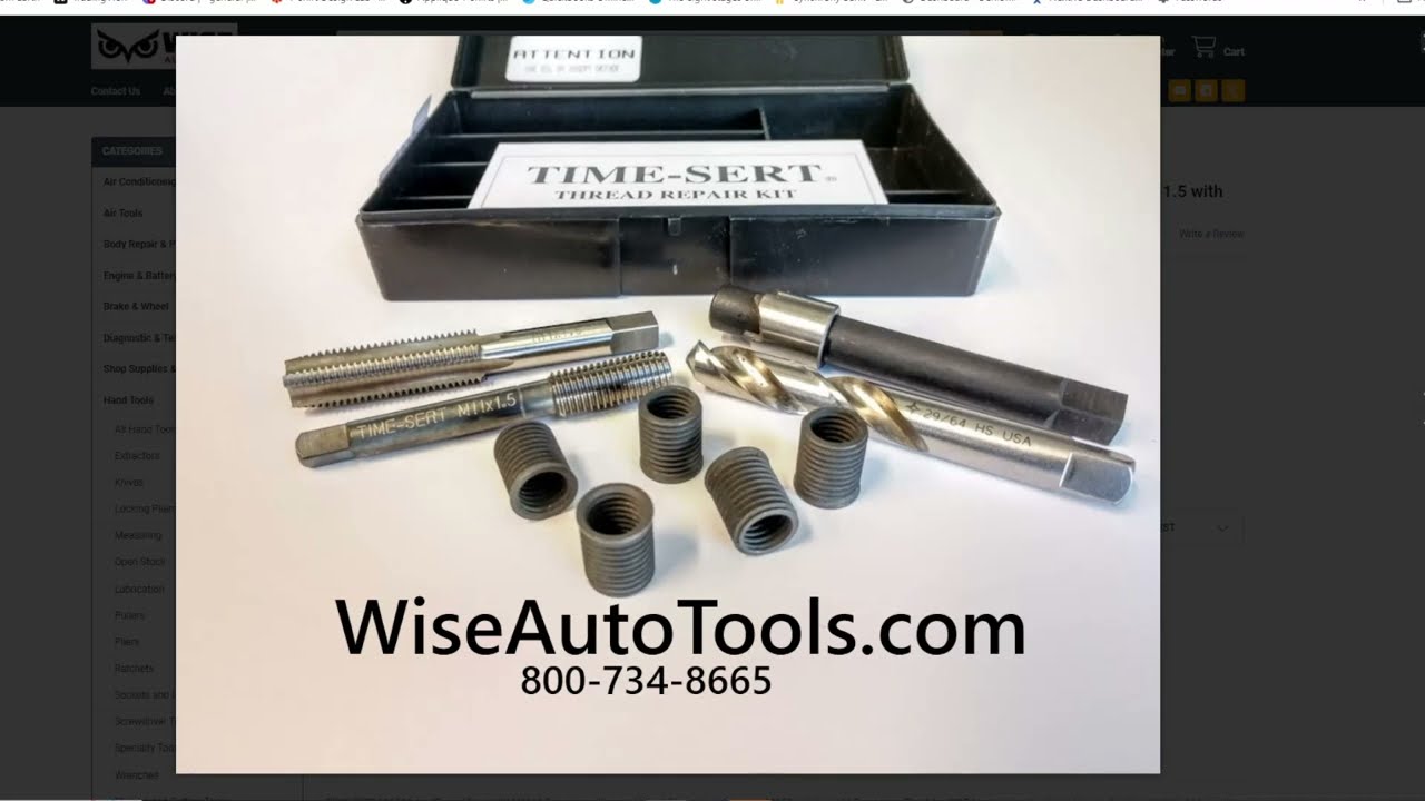 Tie-Sert BIG-SERT 6 X 1.00 Oversize Thread Repair Kit - # 5610 In - Foto 12