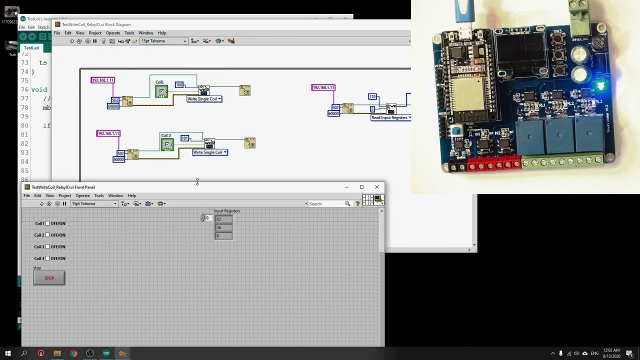 Modbus TCP สร้างยังไง คุยกับ LabVIEW อย่างไร
