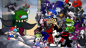 FNF Ejected - But Everyone Sings It 🎤 (Different Characters Sing It)vs Imposter V3