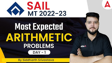 Sail Management Traniee | Most Expected Arithmetic Problems Day - 1 | By Siddharth Srivastava