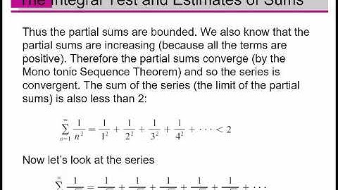Calculus 2: Integral Test and p-series