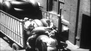 Tests on tires show motorists new ways to save rubber in Akron Ohio. HD Stock Footage