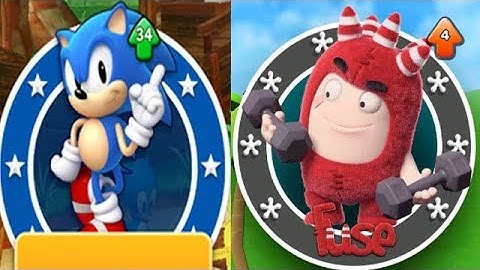 Sonic Dash vs Oddbods Turbo Run Android Gameplay
