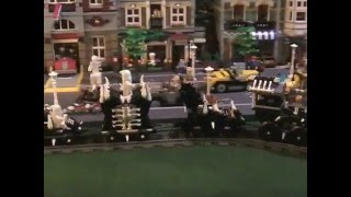ghost train lego 9467 Monsterfighters driving on a 9V track
