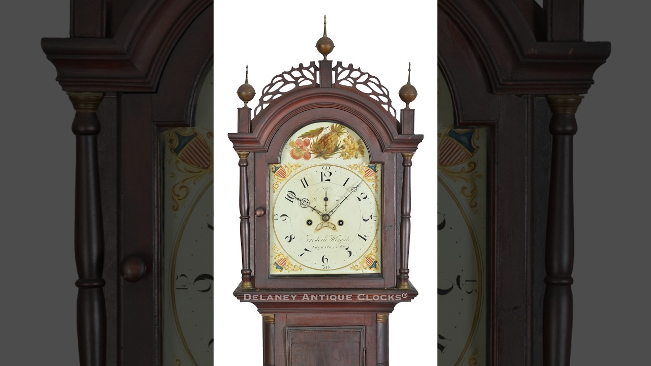 Frederic Wingate, Augusta, Maine, No. 180 Mahogany Tall Clock, Circa 1820