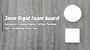 3mm rigid foam board cutting machine---with automatic knife setting function operation video