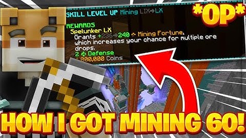 How I Got Mining 60!! -- Hypixel Skyblock