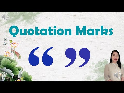 Quotation Marks - YouTube