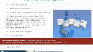 Lean Champion 14 - Apply Six Sigma to Process Control and Improvement
