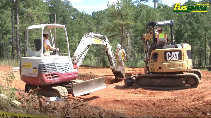 Construction of Military Training Grounds Using Takeuchi TB235 & Cat 30C Excavators