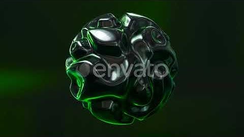 Black Sphere Morphing | Motion Graphics - Envato elements
