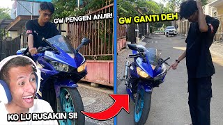 Gw Prank @KagumaX Naik Motor Gede!(dia sampe nangis!)