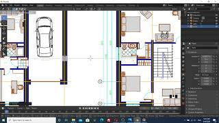 How To Use DWG Files In Blender | Best Way To Import CAD File In Blender | 3D Floor Plan In Blender