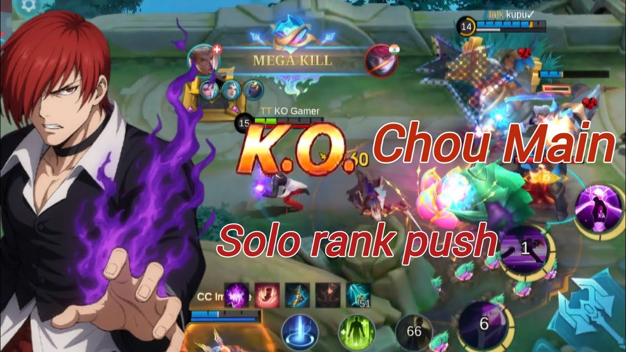 CHOU MAIN | SOLO RANK PUSH | MOBILELEGENDS - YouTube