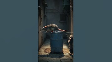 🐭 Scruffy Mouse in a New York Alley Trap | Hyper-Realistic Loop 🎥✨