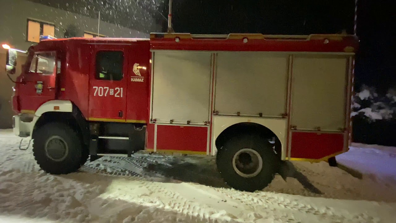 OSP Koszarawa - powitanie nowego samochodu ratowniczo-gaśniczego KAMAZ