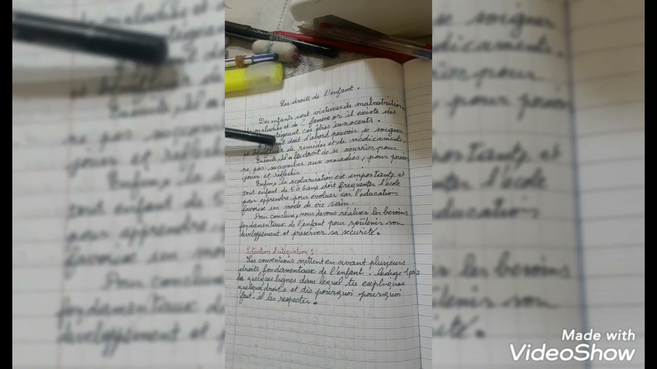 4èmeAM:Les droits de l'enfant            التوقع الاخير لشهادة التعليم المتوسط2022
