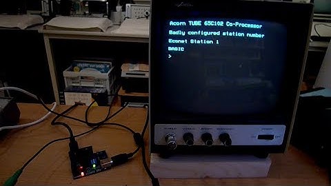 Acorn BBC Master Turbo -  Econet startup - Testing...