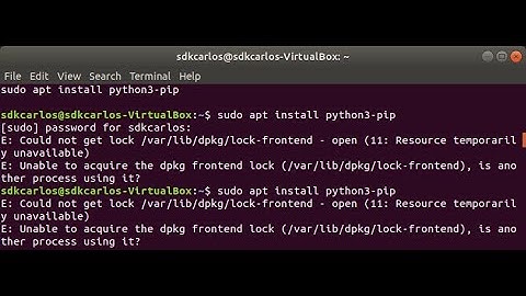 حل مشکلerror-Could not get lock /var/lib/dpkg/lock-frontend
