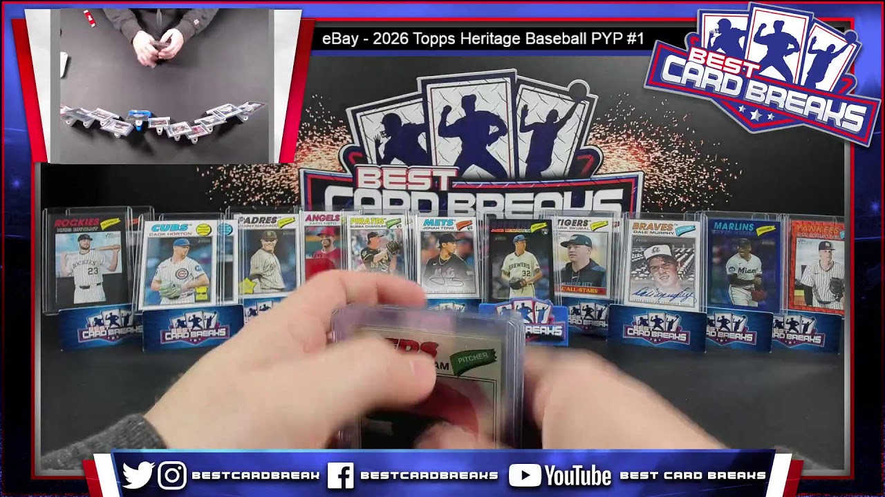 eBay-2026 Topps Heritage Baseball 12 Box Case Pick Your Player #1 - 3/27/26