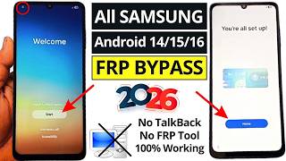 All Samsung FRP Bypass 2026 (100% Done ✅ With Secret Trick) Android 14/15/16 | Remove Google Account