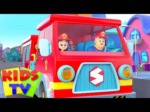 Fire Truck Song | The Big Red Fire Truck | Firefighter Song | Nursery