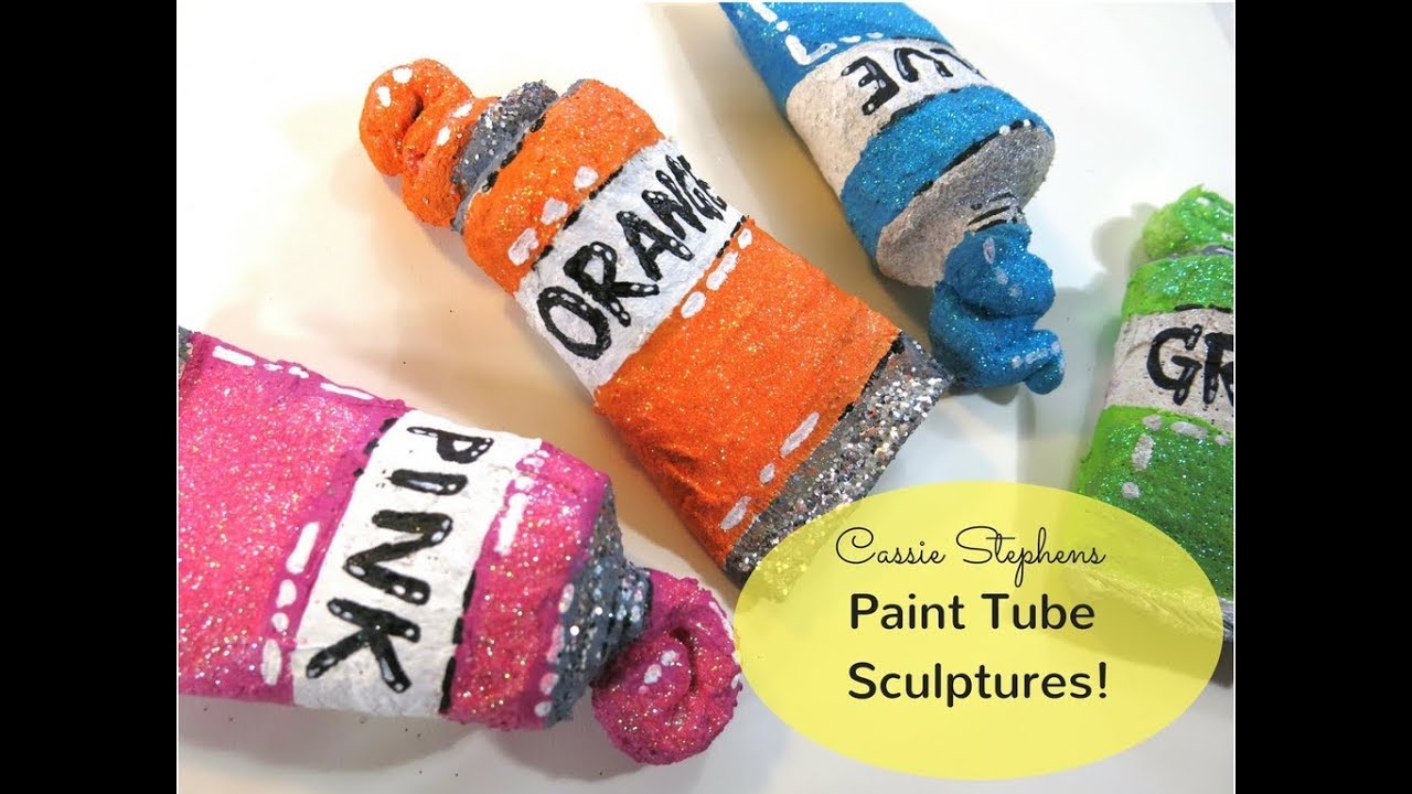 How to make a Paint Tube ornament from a Toilet Paper Tube!