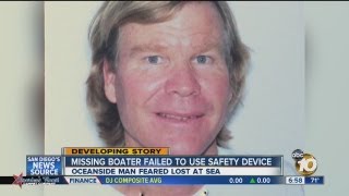 Police: Missing boater may have failed to use safety device