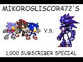Sonic, Shadow and Glisonicor vs. Mecha Sonic (1,000 Subscriber Special)