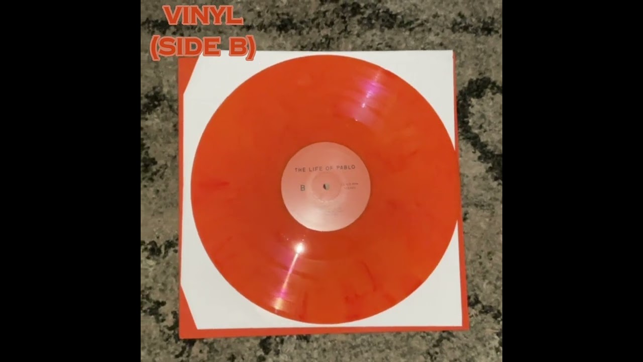 Rare Kanye West The Life Of Pablo bootleg vinyl (Orange Marble)