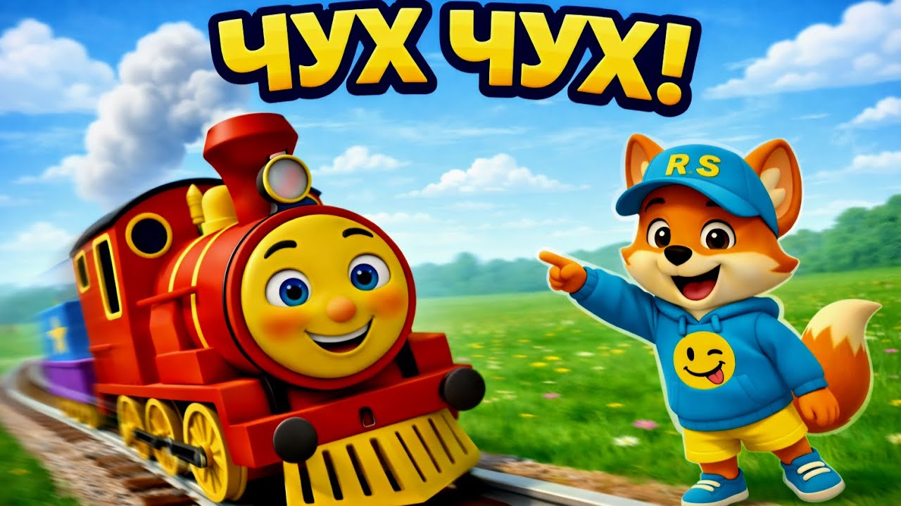Потяг — дитяча реп-руханка 2–6 | Чух-чух-чух 🚂 | Реп-Смайл 🦊🎶