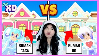 PINK VS BIRU , Build Battle Rumah Natal di PK XD !  @bangboygamingYT