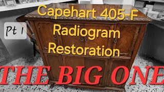 The Enormous CAPEHART 405-F 1938 Radiogram THE BIG RESTO! Pt1