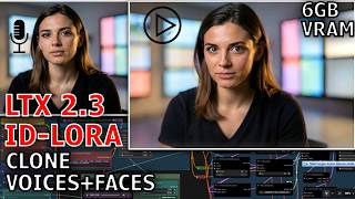 ComfyUI Tutorial: Clone Any Face & Voice With New LTX2.3 ID-LORA Model #comfyui #comfyuitutorial