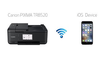 Setting up Your Wireless Canon PIXMA TR8520 - Easy Wireless Connect with an iOS Device