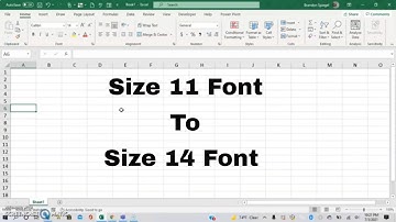 How To Change The Document Default Font Size In Microsoft Excel With Ease!