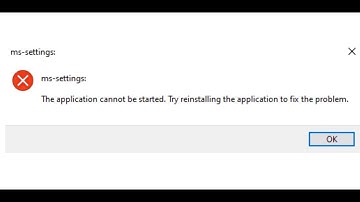 Fix MS-Settings: Error The Application Cannot Be Started on Windows 10