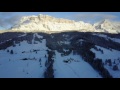 Dolomites mountains after the snow fall