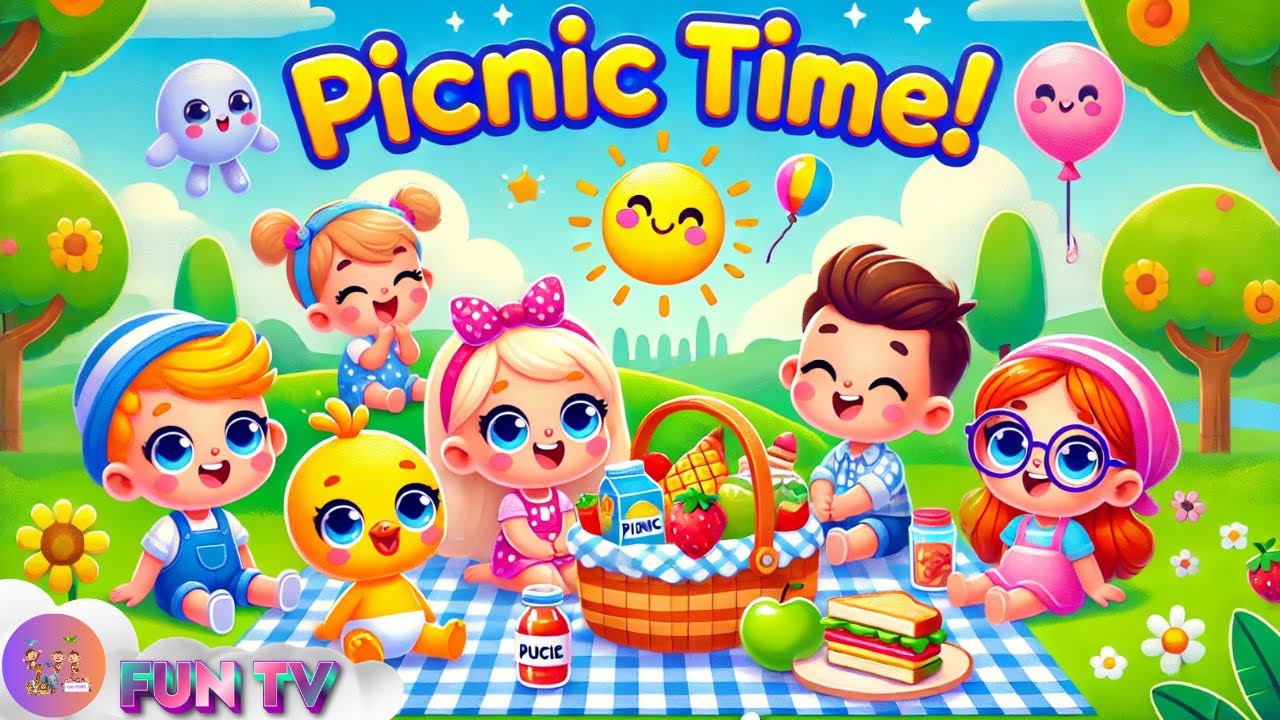 Picnic Song 🧺🎶 | Fun Kids Song | fun tv Sing Along | Nursery Rhymes/ kids poem fun tv