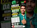 Excel में Random Data Generate करना सीखें 🤩 Data Entry Hack #Shorts #excel #ytshorts Magic Tricks
