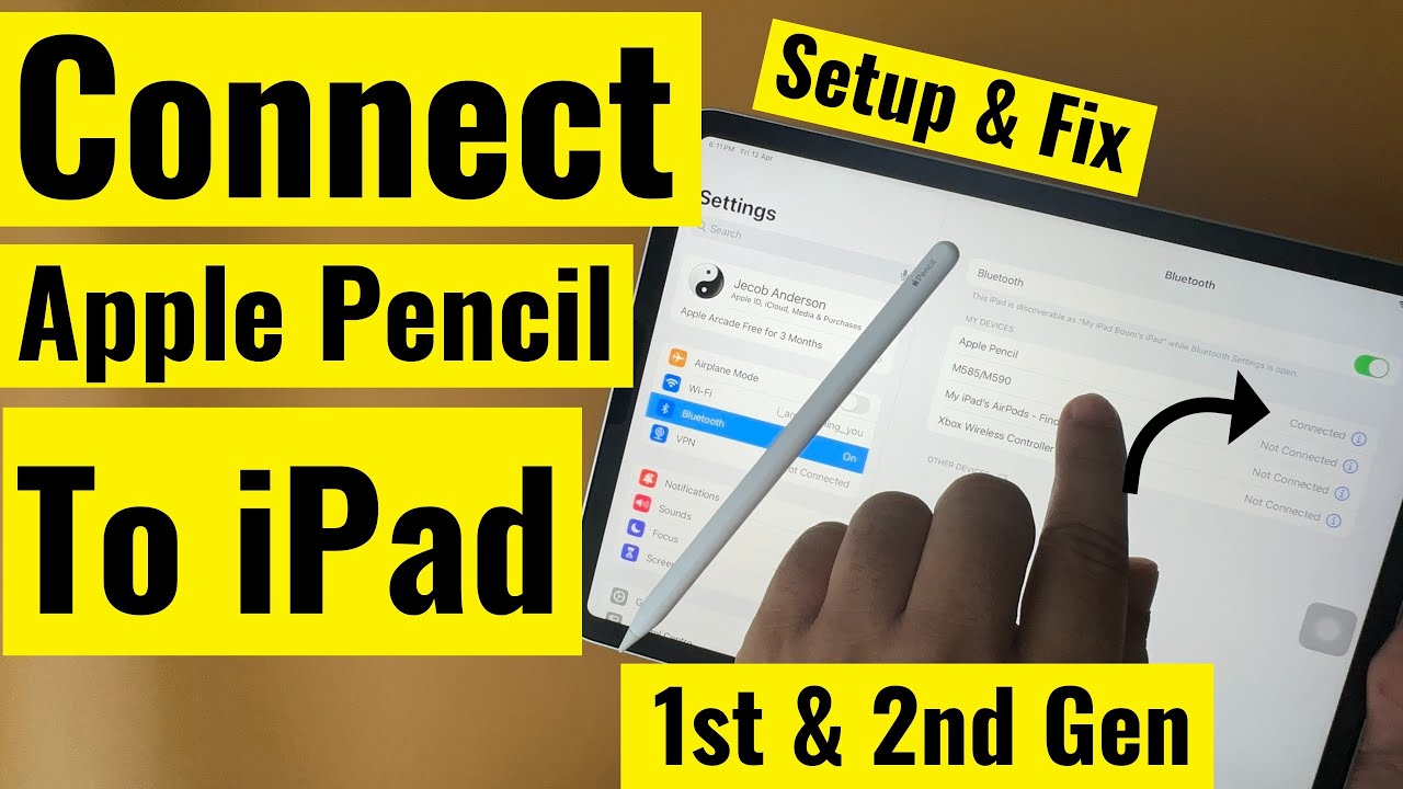 How to Connect Apple Pencil to iPad (& Fix Any Generation) - YouTube