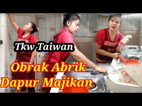 Ngintip ⁉️Cara Tkw Taiwan Bersihkan Dapur Pakek Odol Bekas Dan Hasilnya Kinclong