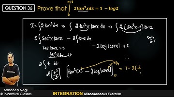 Question 36 Miscellaneous Integration Class 12